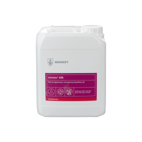 Velodes Silk 5L płyn do higienicznej i chirurgicznej dezynfekcji rąk